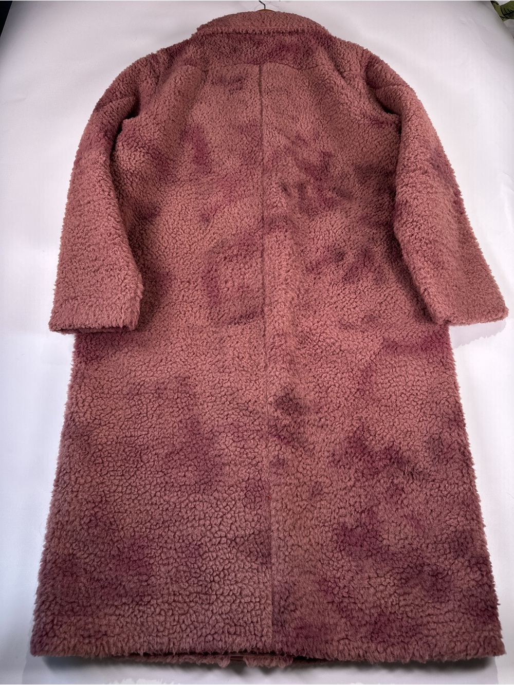 Lululemon Lab Sherpa Fleece Long Coat Snap Mauve Dusty Rose 10 - Picture 5 of 11